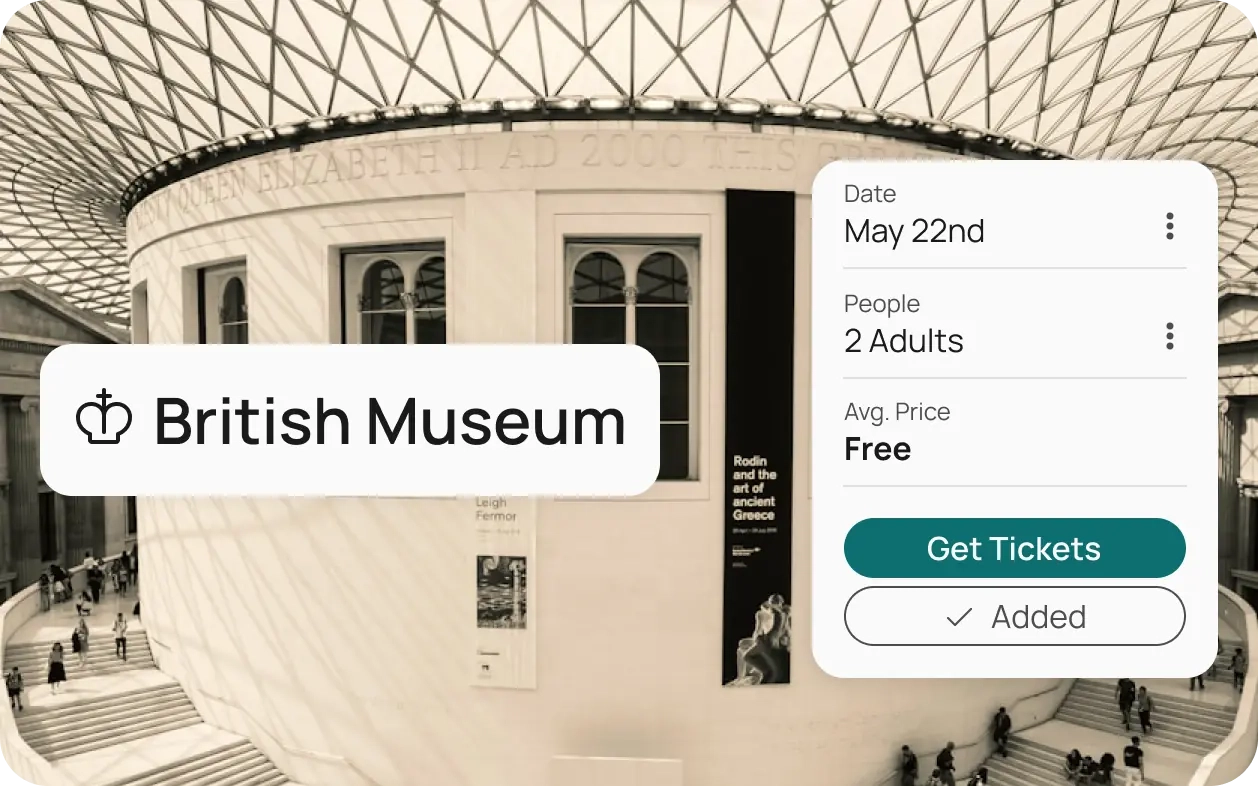 From hotels to experiences, TravelPal finds and organizes it all. Just click to book without jumping between tabs.